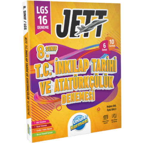 8. SINIF LGS JETT T.C. İNKILAP TARİHİ VE ATATÜRKÇÜLÜK 16 DENEME