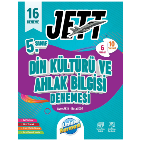5. SINIF JETT DİN KÜLTÜRÜ VE AHLAK BİLGİSİ 16'LI BRANŞ DENEMELERİ