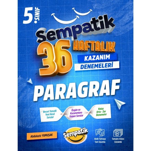 5. SINIF SEMPATİK PARAGRAF 36 HAFTALIK KAZANIM DENEMELERİ