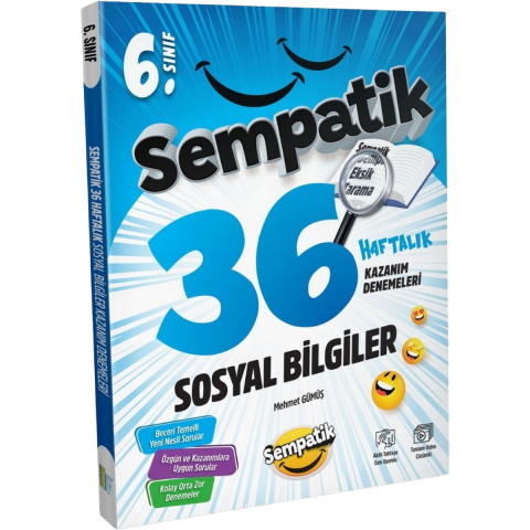 6. SINIF SEMPATİK SOSYAL BİLGİLER 36 HAFTALIK KAZANIM DENEMELERİ