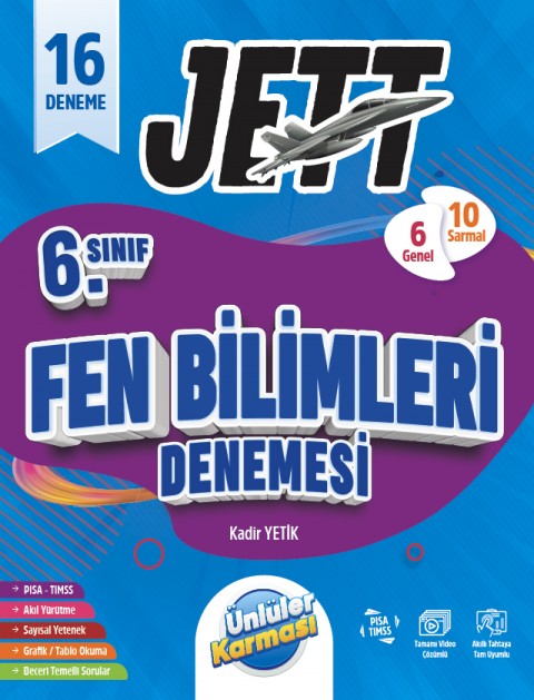 6. SINIF JETT FEN BİLİMLERİ 16'LI BRANŞ DENEMELERİ
